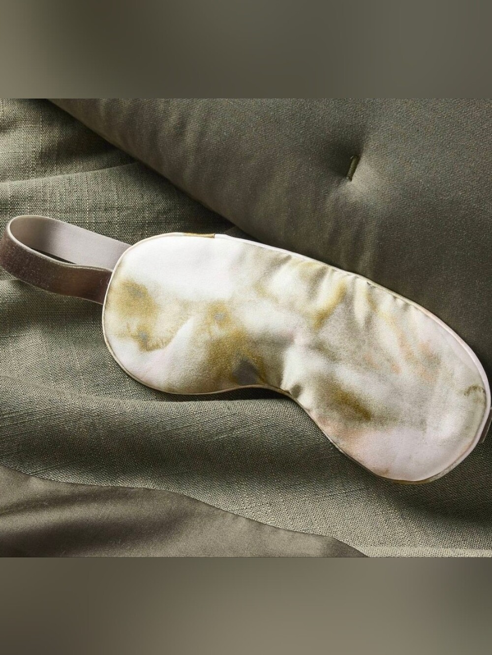 Casaluna Satin Sleep Mask Watercolor Patten Design